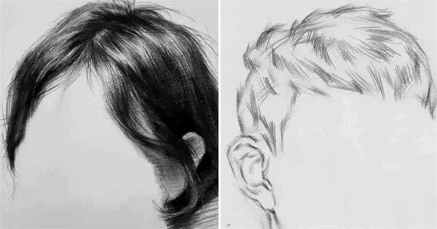 10個技巧，讓你的素描頭髮，看起來不死板粗糙，有質感